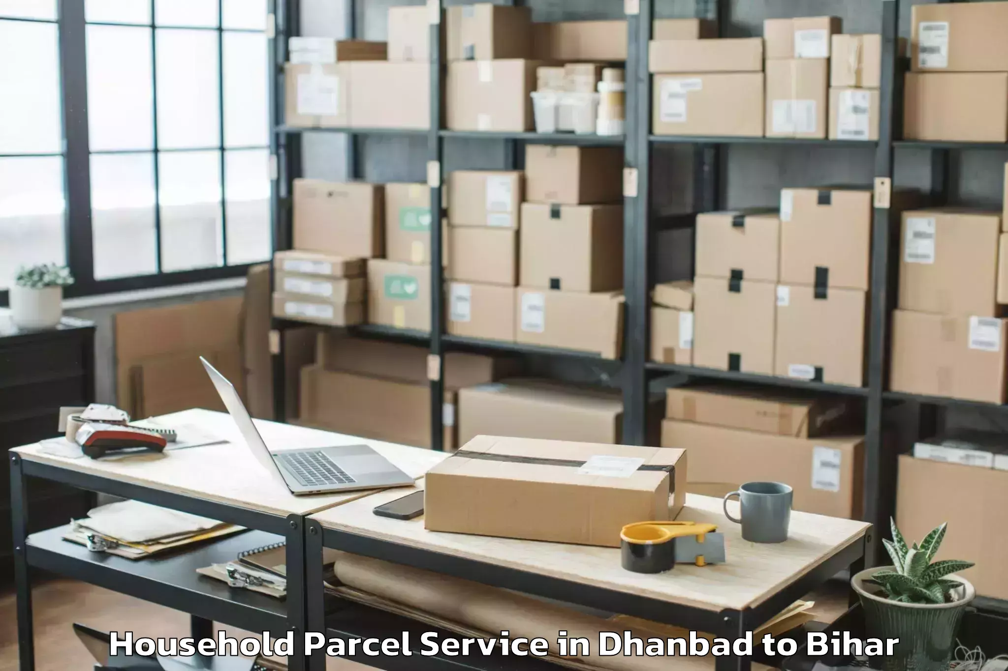 Trusted Dhanbad to Barauli Household Parcel